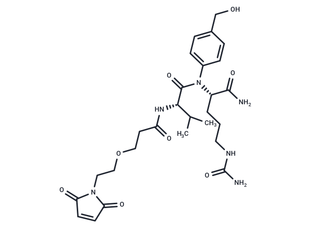 化合物 Mal-PEG1-Val-Cit-PABC-OH|T18268|TargetMol