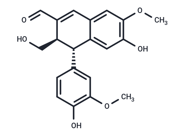 6-羟基-4-(4-羟基-3-甲氧基苯基)-3-羟基甲基-7-甲氧基-3,4-二氢-2-萘甲醛|TN2387|TargetMol