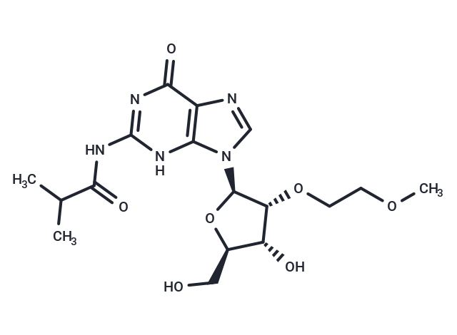 化合物 N2-iso-Butyroyl-2’-O-(2-methoxyethyl)guanosine|TNU0959|TargetMol