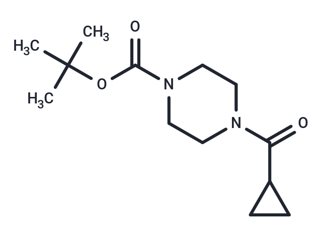 化合物 tert-Butyl 4-(cyclopropanecarbonyl)piperazine-1-carboxylate|T66074|TargetMol