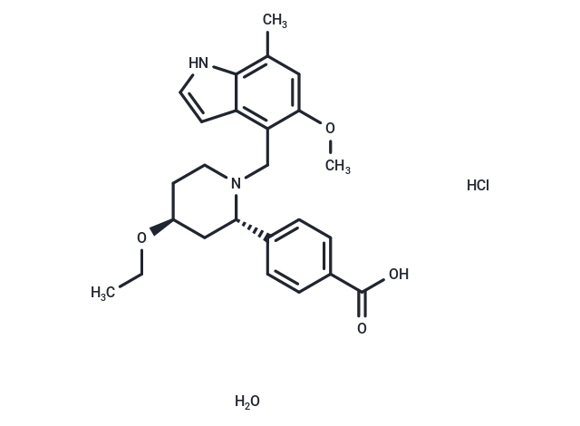 化合物 Iptacopan hydrochloride hydrate|T69628|TargetMol