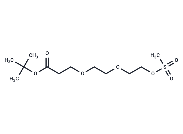 化合物 Ms-PEG2-C2-Boc|T16147|TargetMol