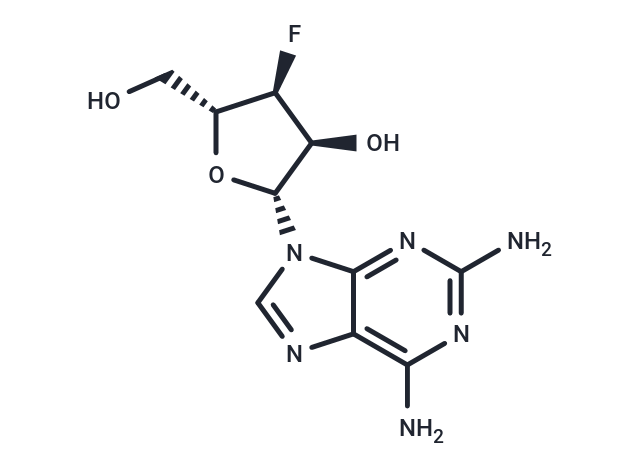 化合物 2-Amino-3’-deoxy-3’-fluoroadenosine|TNU0393|TargetMol