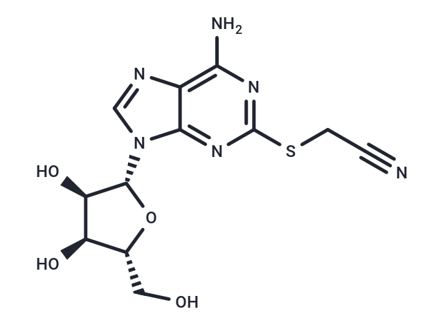 化合物 2-Cyanomethylthioadenosine|TNU0256|TargetMol