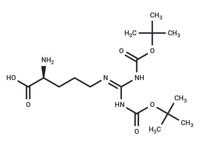 化合物 (S)-2-Amino-5-((2,2,10,10-tetramethyl-4,8-dioxo-3,9-dioxa-5,7-diazaundecan-6-ylidene)amino)pentanoic acid|T64690|TargetMol