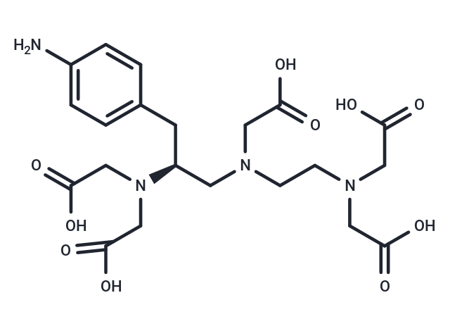 化合物 S-2-(4-Aminobenzyl)-diethylenetriamine pentaacetic acid TFA salt, p-NH2-Bn-DTPA-TFA|TNU0612|TargetMol