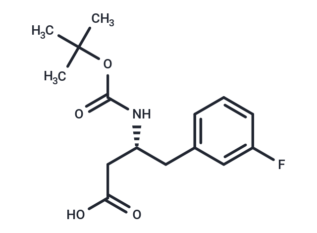 化合物 (R)-3-((tert-Butoxycarbonyl)amino)-4-(3-fluorophenyl)butanoic acid|T66938|TargetMol