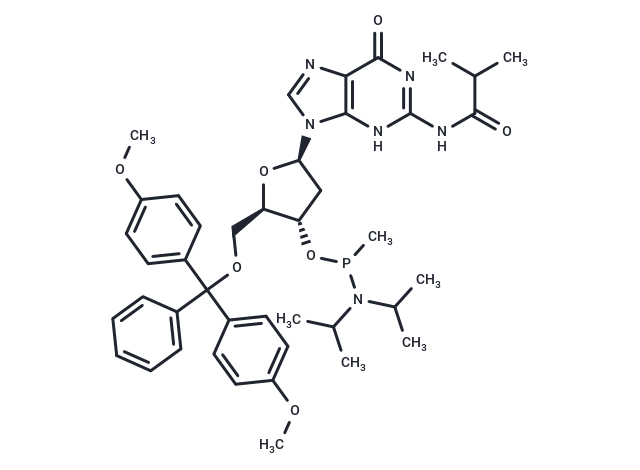 化合物 5’-DMTr-dG(iBu) ? -Methyl phosphonamidite|TNU1459|TargetMol