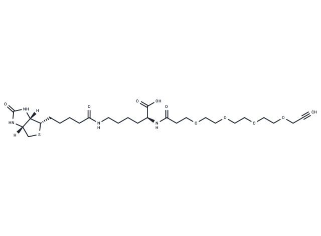 化合物 N-(Propargyl-PEG4)-biocytin|T16247|TargetMol