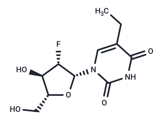 化合物 2’-Deoxy-2’-fluoro-5-ethyl-arabinouridine|TNU0190|TargetMol