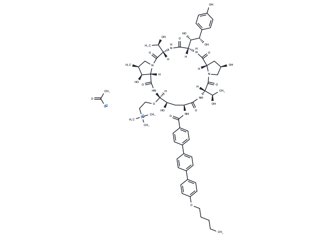 化合物 Rezafungin acetate|T12732L|TargetMol