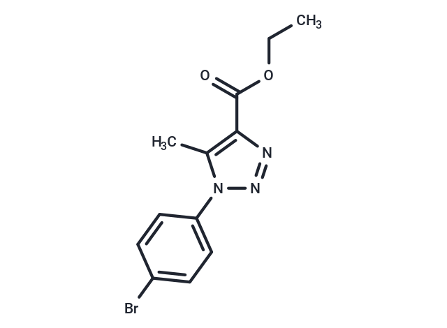 化合物 Ethyl 1-(4-bromophenyl)-5-methyl-1H-1,2,3-triazole-4-carboxylate|T67440|TargetMol