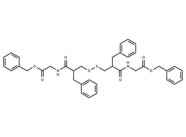 化合物 Dibenzyl 2,2'-((3,3'-disulfanediylbis(2-benzylpropanoyl))bis(azanediyl))diacetate|T64828|TargetMol