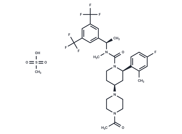 化合物 Casopitant mesylate|T10688|TargetMol