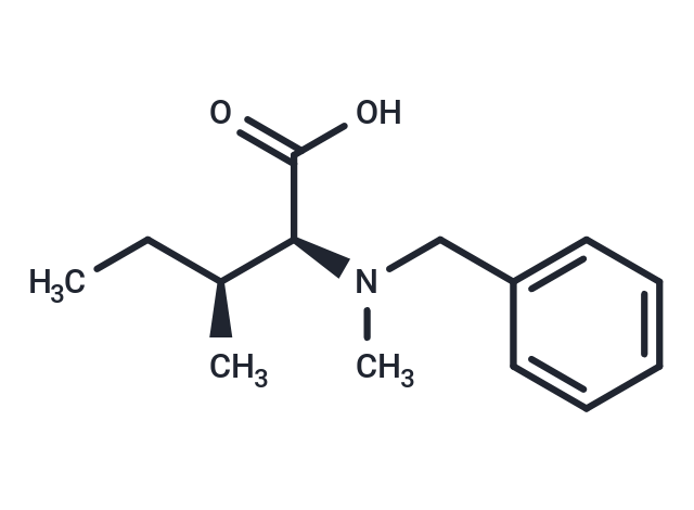 化合物 (2S,3S)-2-(Benzyl(methyl)amino)-3-methylpentanoic acid|T65510|TargetMol