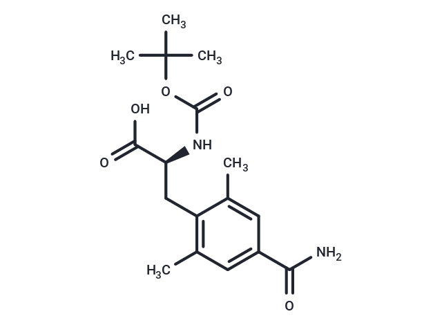 化合物 (S)-2-((tert-Butoxycarbonyl)amino)-3-(4-carbamoyl-2,6-dimethylphenyl)propanoic acid|T66476|TargetMol