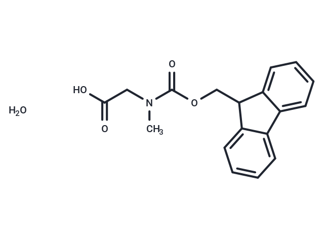 化合物 2-((((9H-Fluoren-9-yl)methoxy)carbonyl)(methyl)amino)acetic acid hydrate|T66048|TargetMol