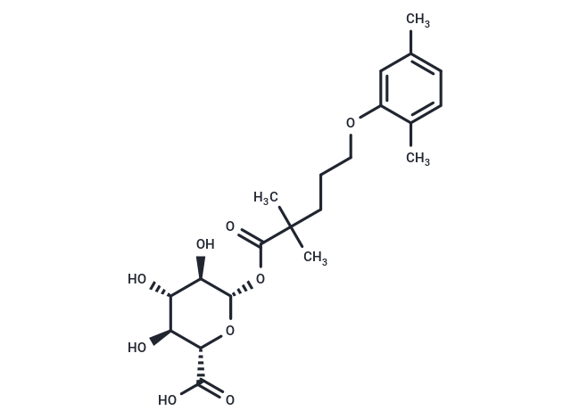 化合物 Gemfibrozil 1-O-β-glucuronide|T11387|TargetMol