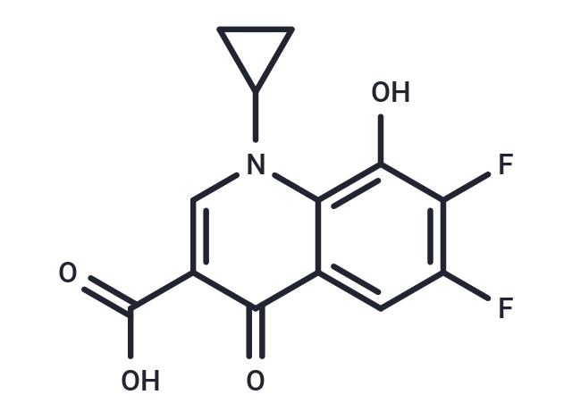 化合物 1-Cyclopropyl-6,7-difluoro-8-hydroxy-4-oxo-1,4-dihydroquinoline-3-carboxylic acid|T66424|TargetMol