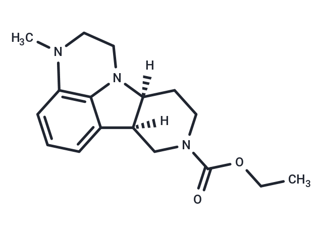 化合物 (6bR,10aS)-Ethyl 3-methyl-2,3,6b,7,10,10a-hexahydro-1H-pyrido[3',4':4,5]pyrrolo[1,2,3-de]quinoxaline-8(9H)-carboxylate|T67021|TargetMol