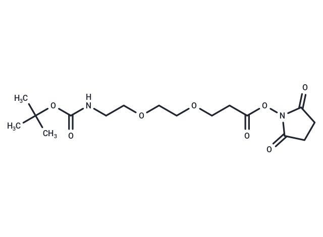 化合物 Boc-NH-PEG2-C2-NHS ester|T14736|TargetMol