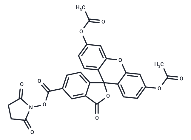 化合物 5-Carboxyfluorescein diacetate N-succinimidyl ester|T4432|TargetMol