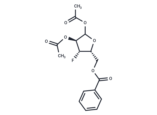 化合物 1,2-Di-O-acetyl-5-O-benzoyl-3-deoxy-3-fluoro-D-xylofuranose|TNU0899|TargetMol