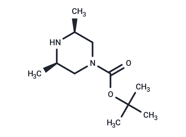 化合物 (3R,5S)-rel-tert-Butyl 3,5-dimethylpiperazine-1-carboxylate|T66367|TargetMol