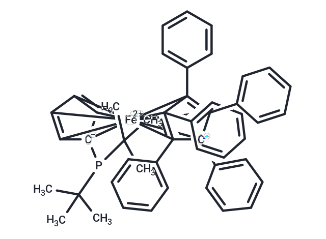 化合物 1,2,3,4,5-Pentaphenyl-1'-(di-tert-butylphosphino)ferrocene|T65527|TargetMol