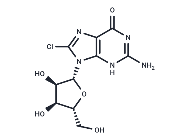 化合物 8-Chloroguanosine|TNU0315|TargetMol