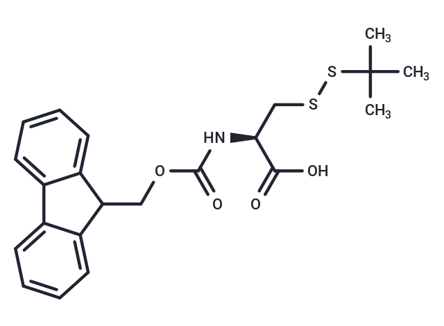 化合物 N-(((9H-Fluoren-9-yl)methoxy)carbonyl)-S-(tert-butylthio)-L-cysteine|T66172|TargetMol