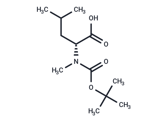 化合物 (R)-2-((tert-Butoxycarbonyl)(methyl)amino)-4-methylpentanoic acid|T65027|TargetMol