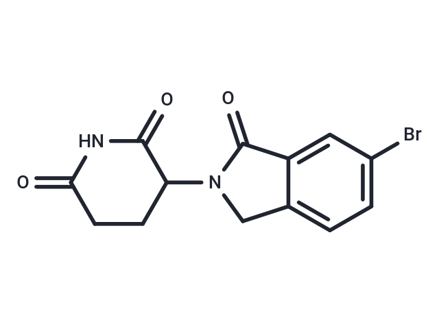 化合物 3-(6-Bromo-1-oxoisoindolin-2-yl)piperidine-2,6-dione|T64632|TargetMol