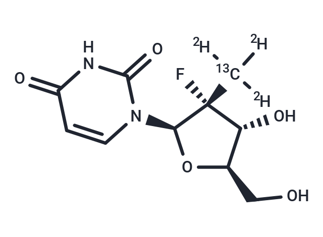 化合物 PSI-6206 13C,d3|T12571|TargetMol