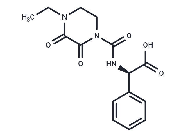 化合物 (R)-2-(4-Ethyl-2,3-dioxopiperazine-1-carboxamido)-2-phenylacetic acid|T65534|TargetMol