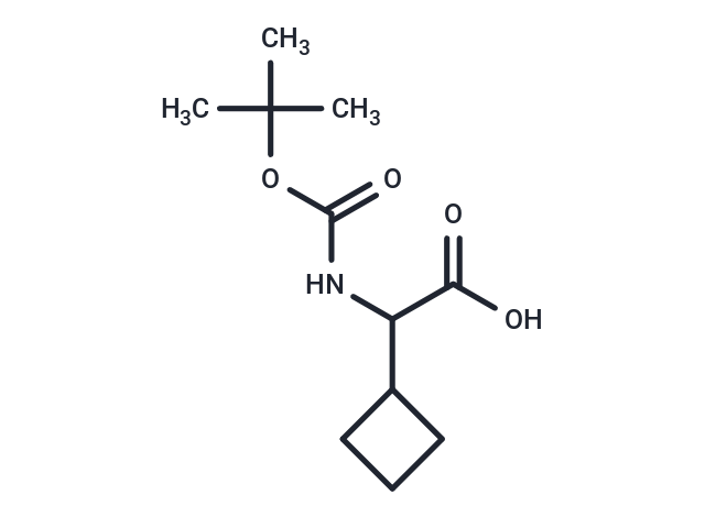 化合物 2-((tert-Butoxycarbonyl)amino)-2-cyclobutylacetic acid|T66470|TargetMol