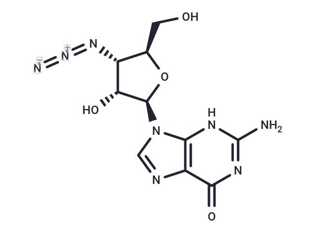 化合物 3’-Azido-3’-deoxyguanosine|TNU0197|TargetMol