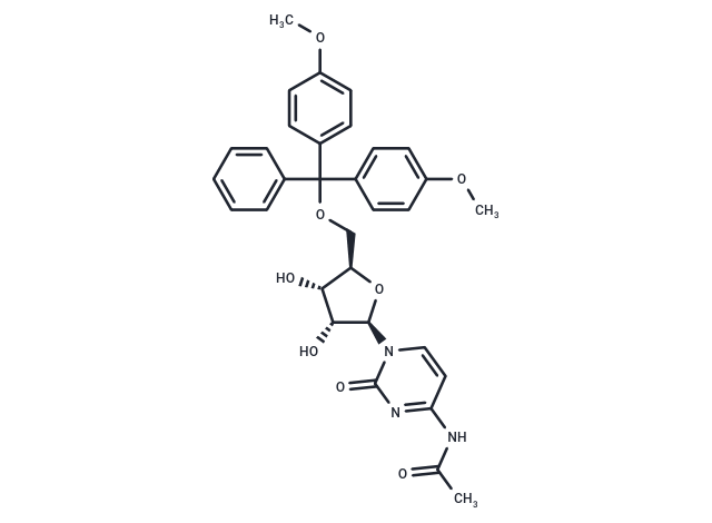 化合物 N4-Acetyl-5’-O-(4,4’-dimethoxytrityl)-2’-deoxycytidine|TNU1464|TargetMol