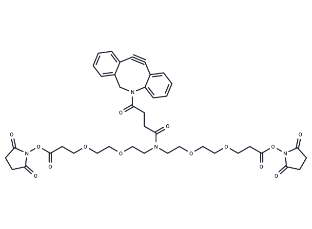 化合物 N-DBCO-N-bis(PEG2-C2-NHS ester)|T18410|TargetMol