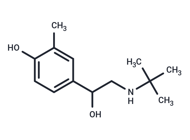 化合物 4-(2-(tert-Butylamino)-1-hydroxyethyl)-2-methylphenol|T67278|TargetMol