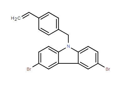 3,6-二溴-9-[(4-乙烯基苯基)甲基]- 9H-咔唑