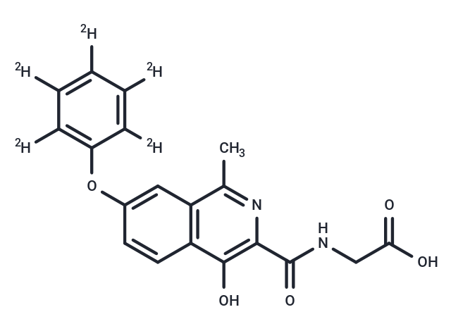 化合物 Roxadustat-d5|T69966|TargetMol