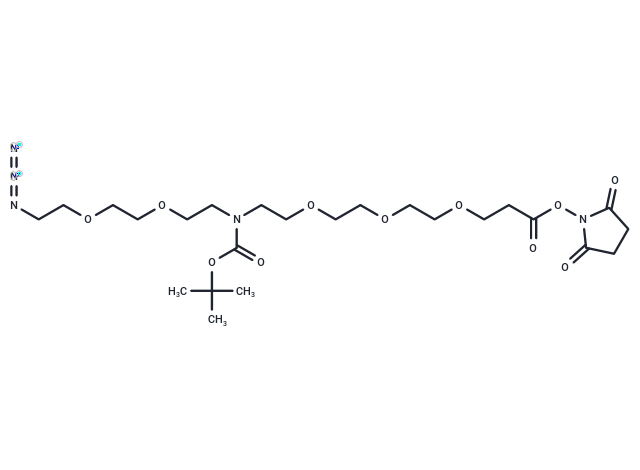 化合物 N-(Azido-PEG2)-N-Boc-PEG3-NHS ester|T16179|TargetMol