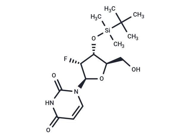 化合物 3’-O-(t-Butyldimethylsilyl)-2’-deoxy-2’-fluorouridine|TNU0943|TargetMol