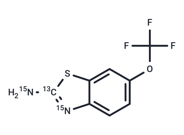 Riluzole-13C,15N2|T37608|TargetMol