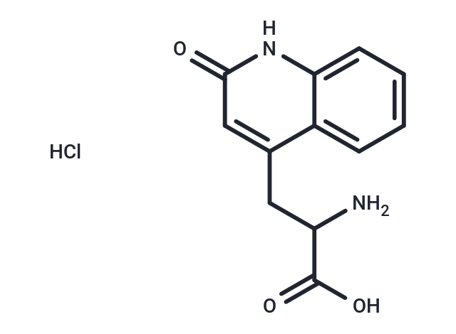 化合物 2-Amino-3-(2-oxo-1,2-dihydroquinolin-4-yl)propanoic acid hydrochloride|T64780|TargetMol