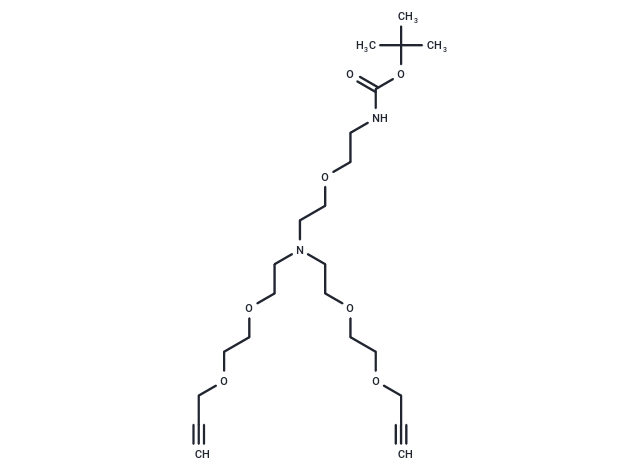 化合物 N-(Boc-PEG1)-N-bis(PEG2-propargyl)|T16210|TargetMol