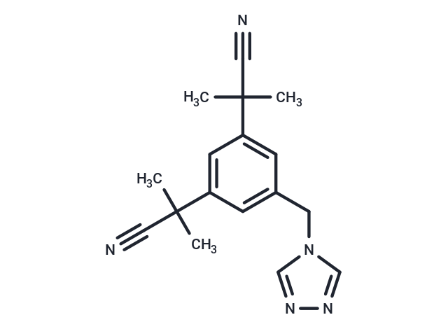 化合物 2,2'-(5-((4H-1,2,4-Triazol-4-yl)methyl)-1,3-phenylene)bis(2-methylpropanenitrile)|T67043|TargetMol