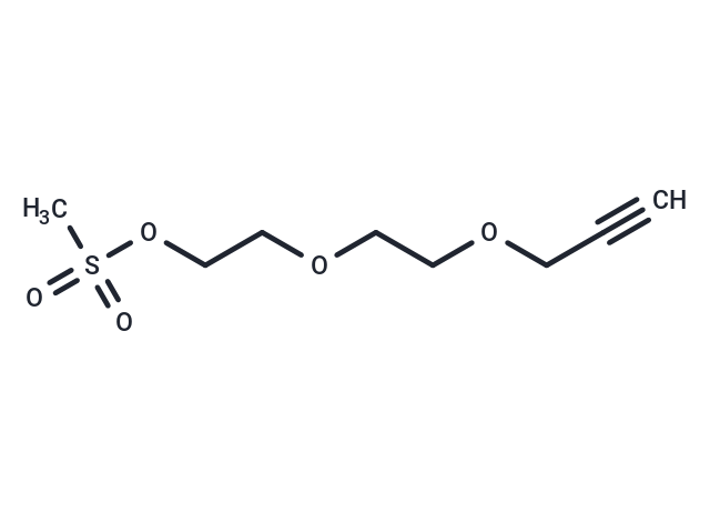 化合物 Propargyl-PEG2-Ms|T16600|TargetMol