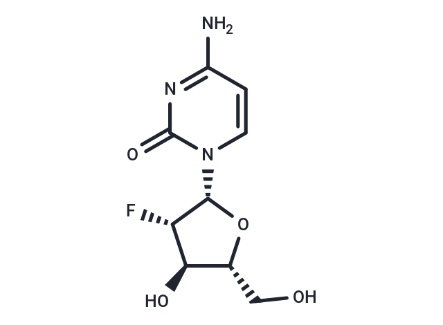 化合物 2’-Deoxy-2’-fluoro-beta-D-arabinocytidine|TNU0638|TargetMol